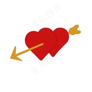 红色一箭穿心装饰