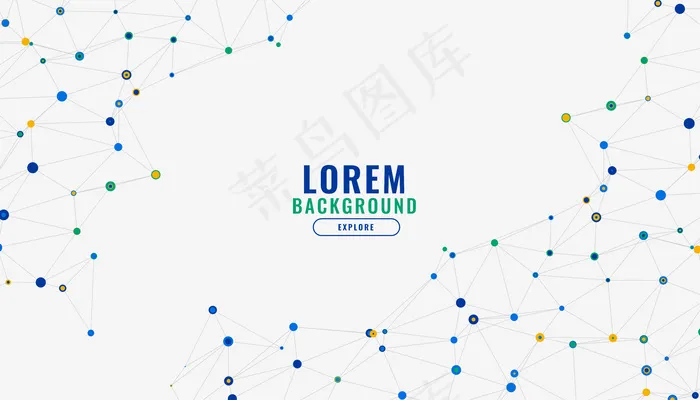 网络连接线数字背景eps,ai矢量模版下载