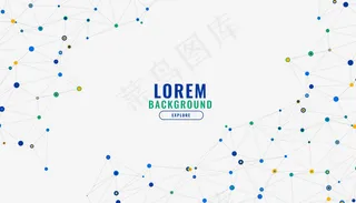 网络连接线数字背景