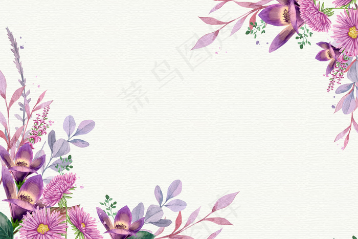 水彩花背景柔和的颜色eps,ai矢量模版下载
