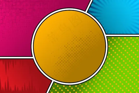 平面漫画风格背景