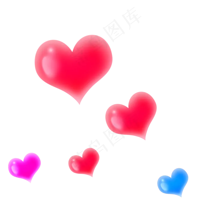 红色水晶教师节爱心(2000X2000(DPI:300))psd模版下载