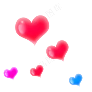 红色水晶教师节爱心