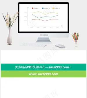 白色素雅PPT模板预览图