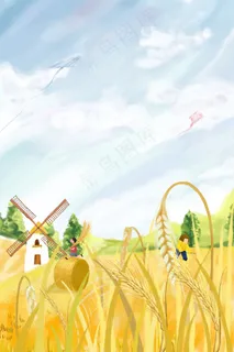 手绘二十四节气芒种