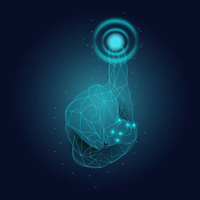 指纹扫描技术eps,ai矢量模版下载