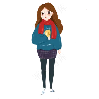 手绘小清新时尚女生下载