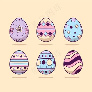 平面设计复活节彩蛋系列
