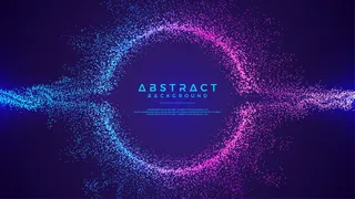 动态抽象液体流动颗粒背景。