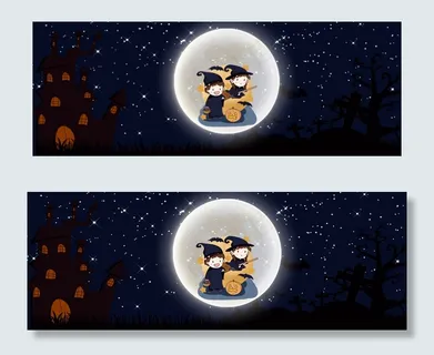 万圣节手绘另类恐怖黑色banner 万圣节手绘另类恐怖黑色banner