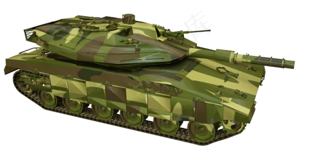 迷彩涂装坦克