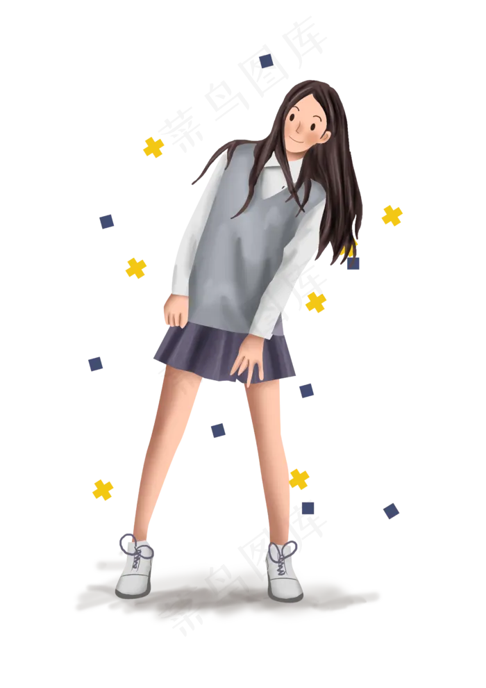 开学季日本女学生(2480X3508(DPI:300))psd模版下载