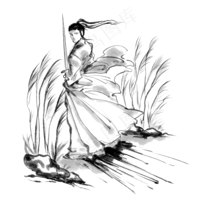 剑客侠客(3000X3000(DPI:299))psd模版下载
