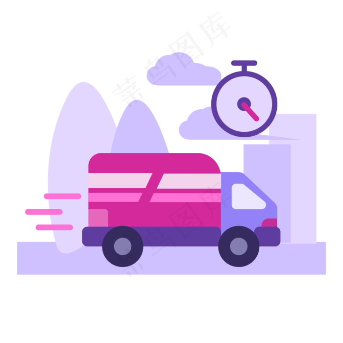 双十一快递扁平场景