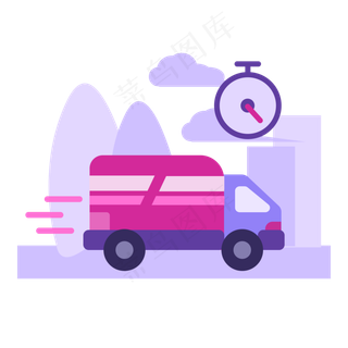 双十一快递扁平场景