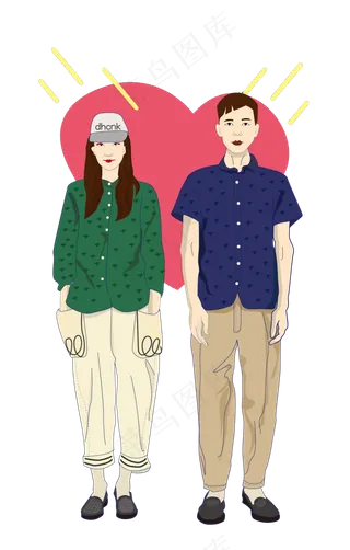 七夕情侣们的情侣衫