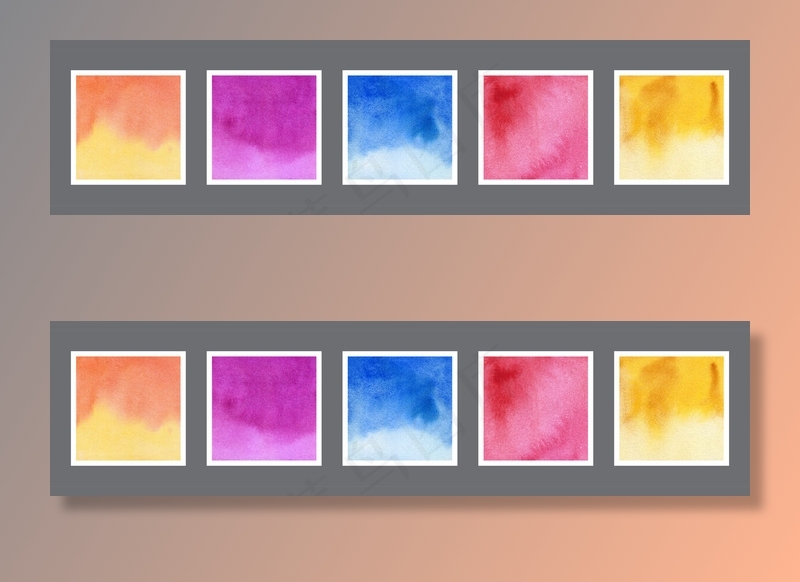 抽象彩色水彩背景纹理集