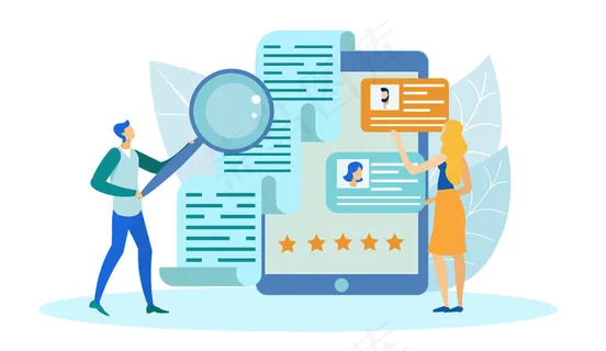 用放大镜检查申请人信息。