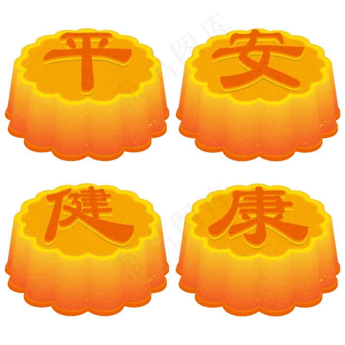 中秋月饼平安健康(2000X2000(DPI:300))ai矢量模版下载
