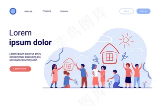 拿着蜡笔回家的孩子们