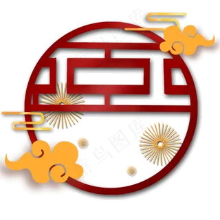 新年立体中国风装饰