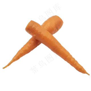两根蔬菜胡萝卜