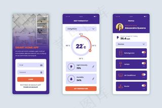 智能家居应用界面