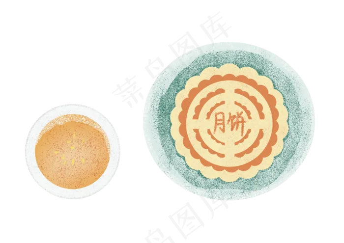 传统小吃五仁月饼(3508X2480(DPI:300))psd模版下载