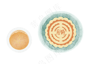 传统小吃五仁月饼