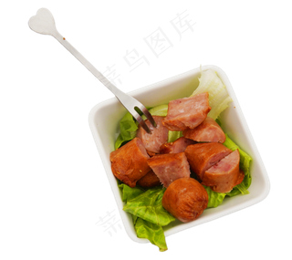 一盘熏肉大肠