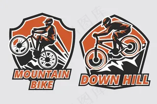 山地车标志模板