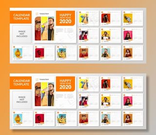 极简2020桌面日历模板集