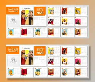 极简2020桌面日历模板集