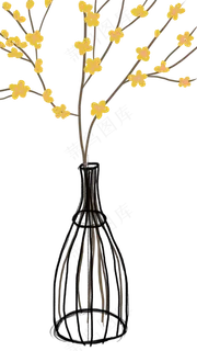 森系小清新手绘绿叶花朵免费下载