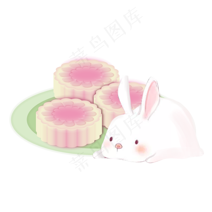 中秋月饼兔子(2000X2000)