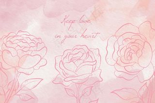 粉彩元素概念背景