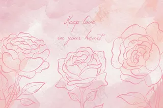 粉彩元素概念背景