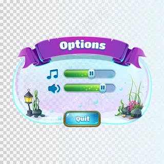 亚特兰蒂斯废墟游戏场插图体积选项窗口屏幕的电脑游戏