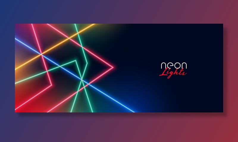 霓虹灯led灯显示背景