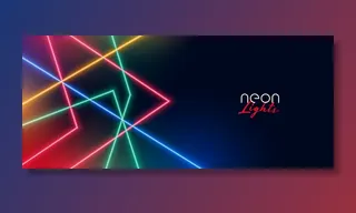 霓虹灯led灯显示背景