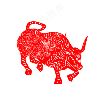 2021牛年窗花剪纸