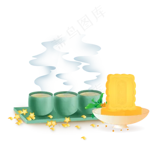 中秋桂花糕桂花酒