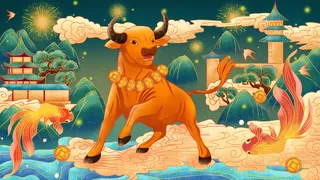 2021春节鸿运喜庆牛年