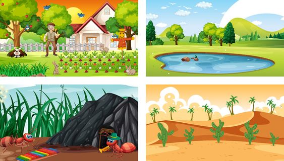 四种不同性质的横向场景 四种不同性质的横向场景