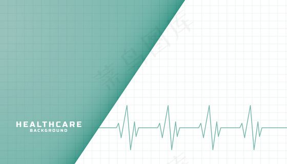 带心跳线的医疗保健横幅banner