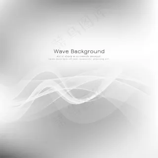 抽象波浪灰现代背景