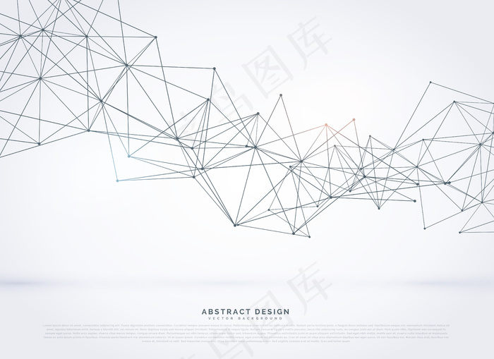 抽象几何线框背景