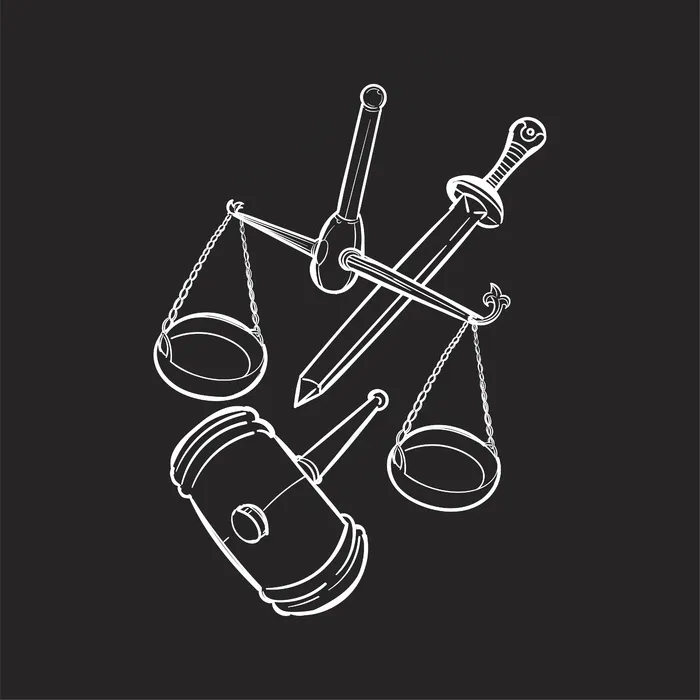 正义概念手绘插图eps,ai矢量模版下载