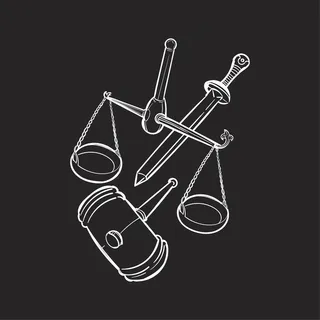 正义概念手绘插图