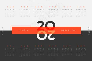 摘要2020日历模板